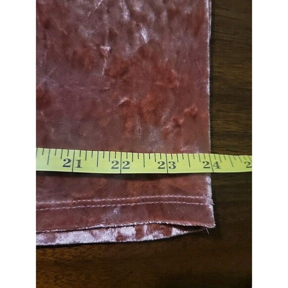 Kim And Cami USA Pink Crushed Velvet Dress Womens L Romantic Ruffle *tiny Flaw* - Picture 8 of 13